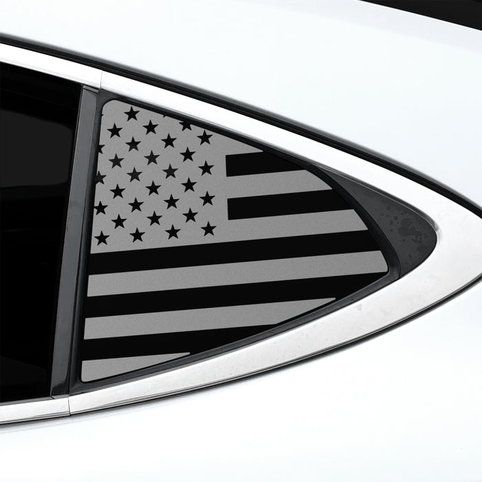Fits Lexus ES 2013-2018 Quarter Window American Flag Vinyl Decal Stickers - Bogar Tech Designs