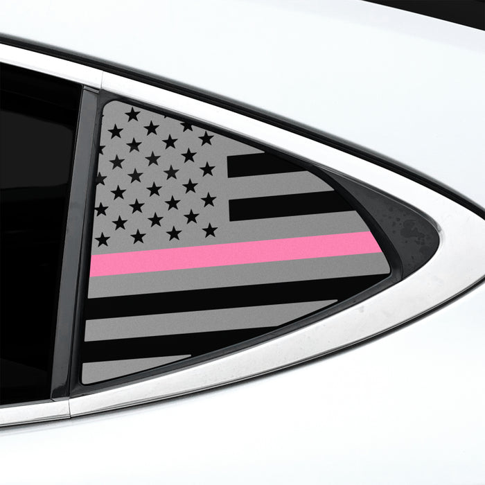 Fits Lexus ES 2013-2018 Quarter Window American Flag Vinyl Decal Stickers - Bogar Tech Designs