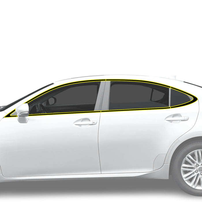 Fits Lexus ES 2013-2018 Vinyl Chrome Delete Grille Blackout Decal Stickers Overlay Film - Bogar Tech Designs