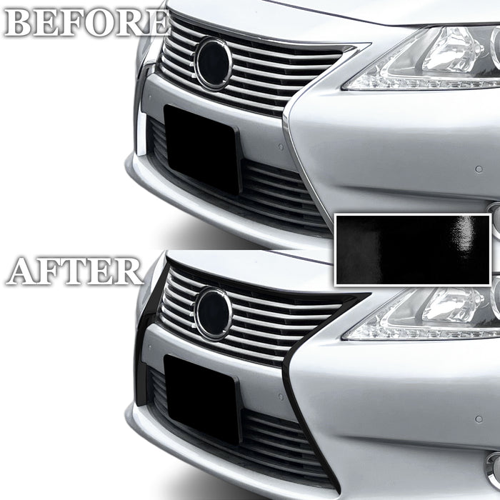 Fits Lexus ES 2013-2018 Vinyl Chrome Delete Grille Blackout Decal Stickers Overlay Film - Bogar Tech Designs