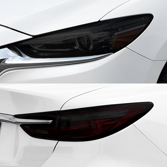 Fits Mazda Mazda6 2018-2021 Full Headlight Taillight Precut Smoked PPF Tint Kit Film Overlay