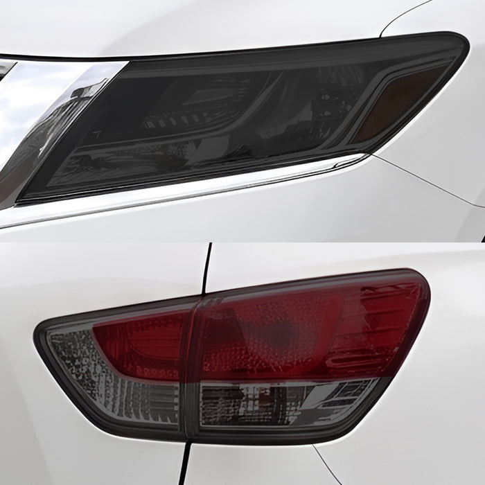 Fits Nissan Pathfinder 2013-2016 Full Headlight Taillight Precut Smoked PPF Tint Kit Film Overlay  - Bogar Tech Designs