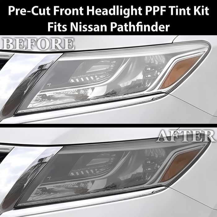 Fits Nissan Pathfinder 2013-2016 Full Headlight Taillight Precut Smoked PPF Tint Kit Film Overlay  - Bogar Tech Designs