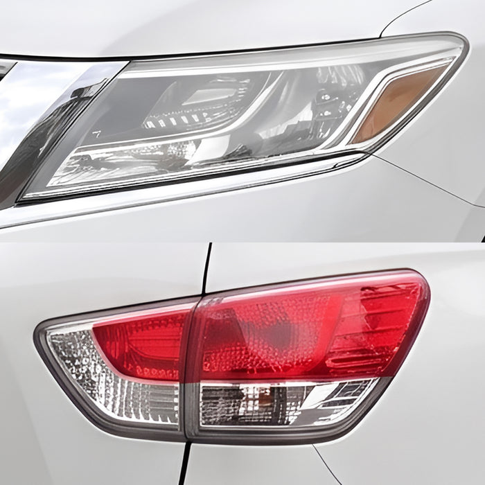 Fits Nissan Pathfinder 2013-2016 Full Headlight Taillight Precut Smoked PPF Tint Kit Film Overlay  - Bogar Tech Designs