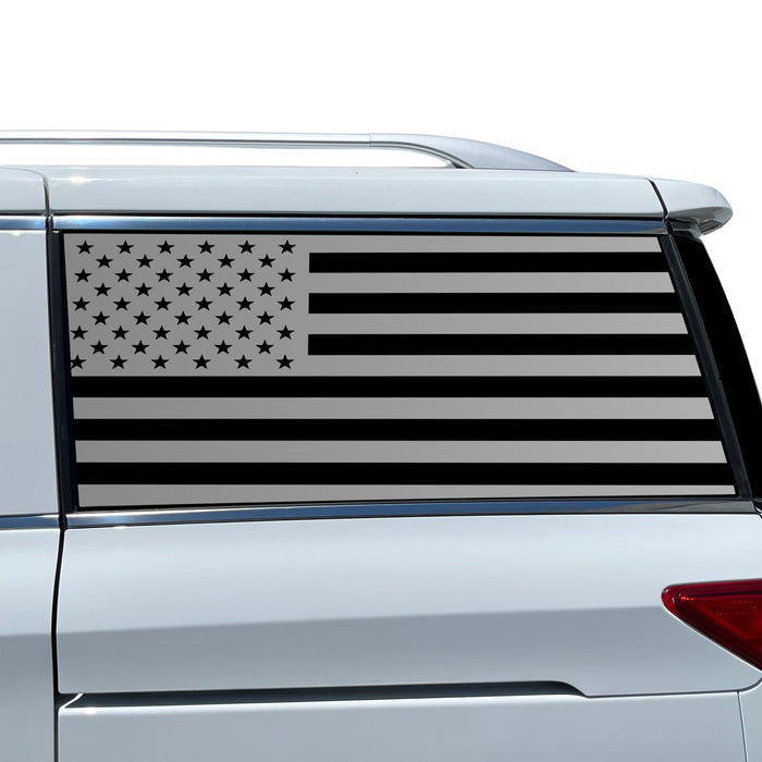 Fits Nissan Quest 2011-2017 Quarter Window American Flag Vinyl Decal Stickers - Bogar Tech Designs