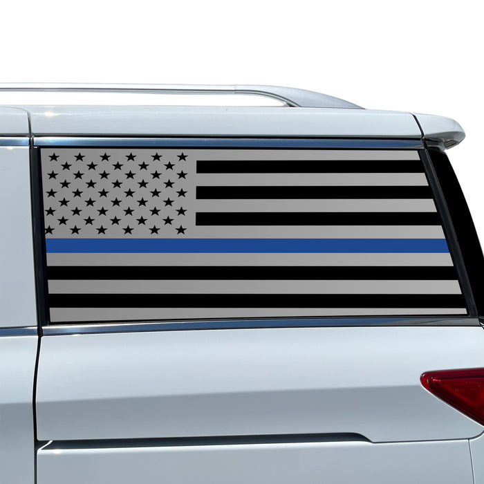 Fits Nissan Quest 2011-2017 Quarter Window American Flag Vinyl Decal Stickers - Bogar Tech Designs