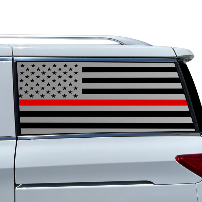Fits Nissan Quest 2011-2017 Quarter Window American Flag Vinyl Decal Stickers - Bogar Tech Designs