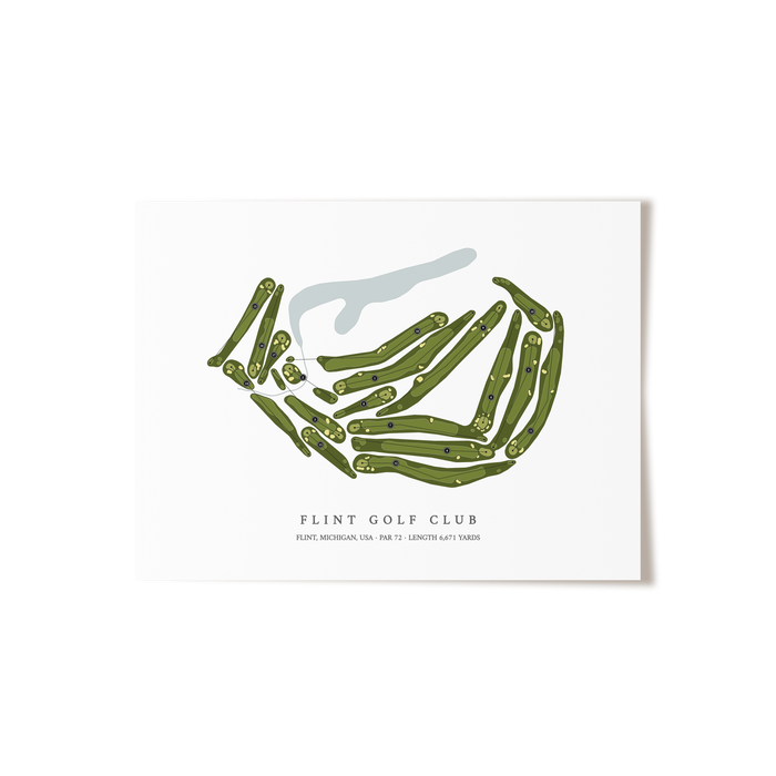 Flint Golf Club | Golf Course Print | Unframed