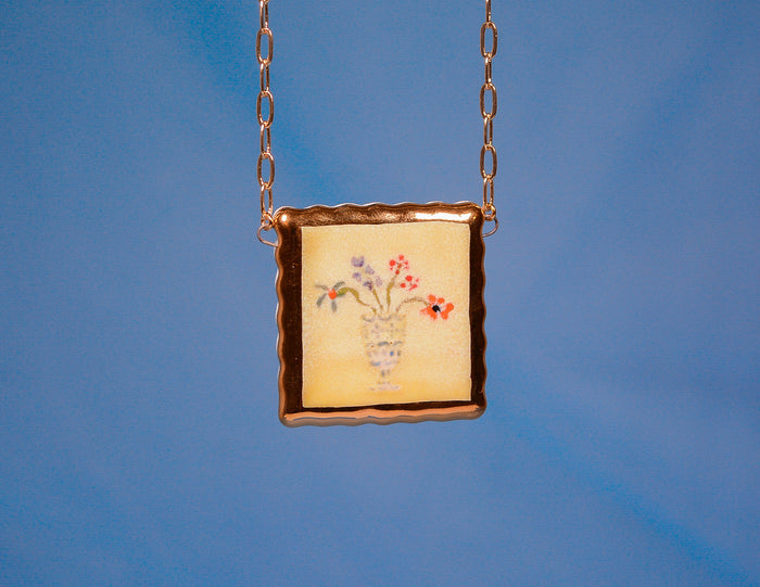 Florist's Still Life Painting Necklace #2