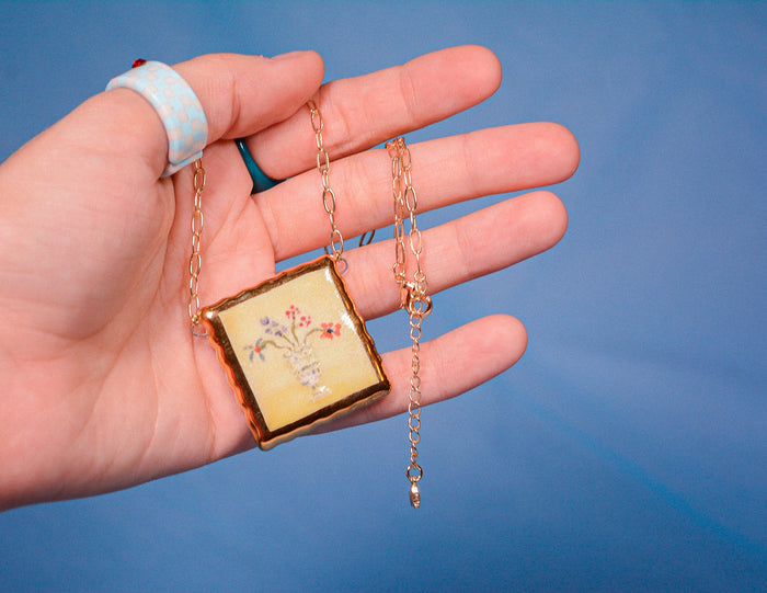 Florist's Still Life Painting Necklace #2