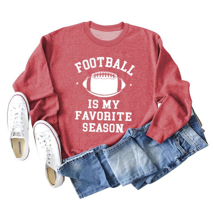 Red sweater (white font) / S