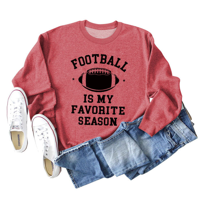 Red sweater (black font) / S