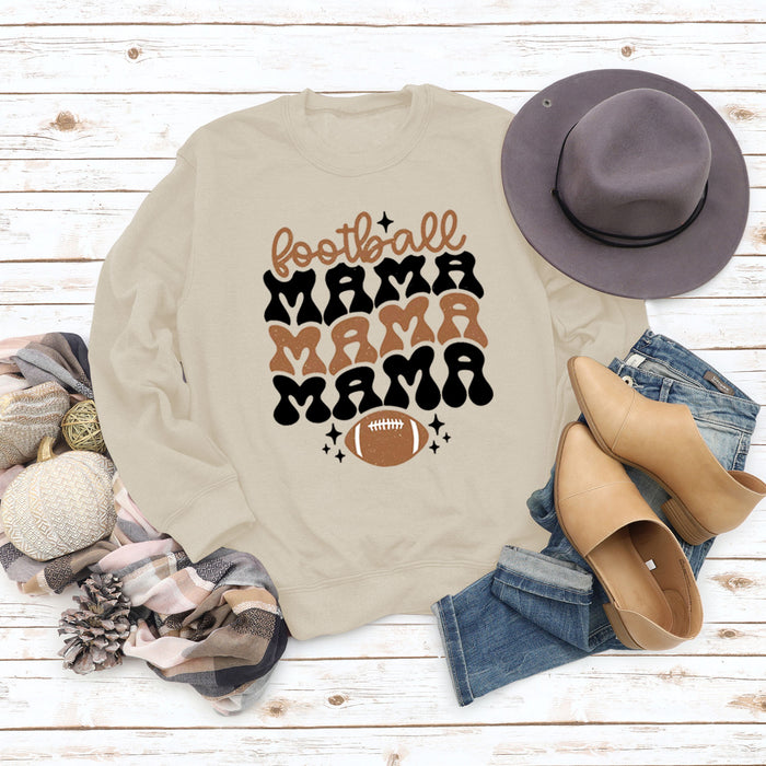 FOOTBALL MAMA Football Letter Printing Fashion Printing New Long Sleeve Sweater