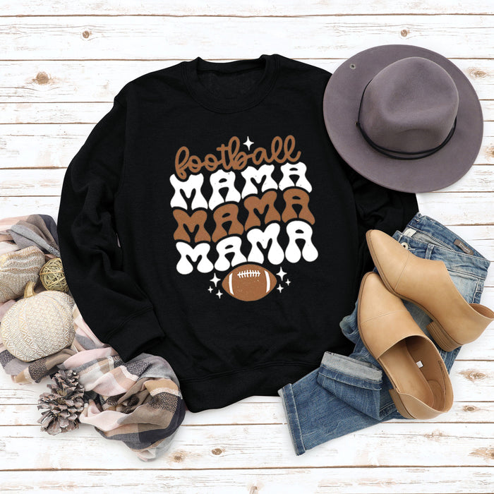 FOOTBALL MAMA Football Letter Printing Fashion Printing New Long Sleeve Sweater