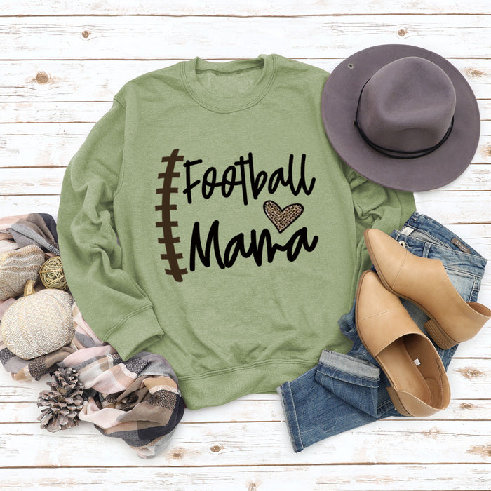Olive green sweater (black word color picture) / S
