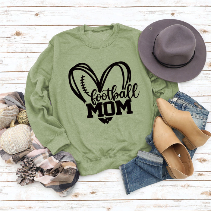 Olive sweater (black font) / S