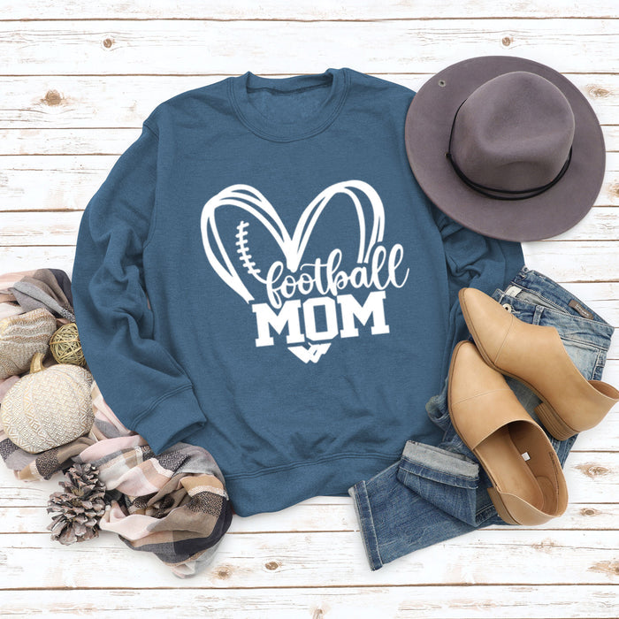 Blue sweater (white font) / S