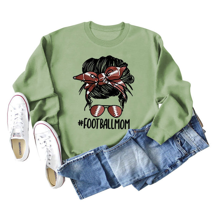 Olive green sweater (black word color picture) / S