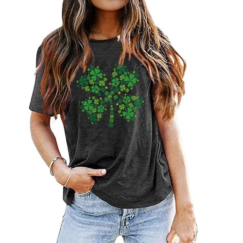 Four Leaf Clover Shirt Women 4 Leaf Lucky St Patricks Day T-Shirt