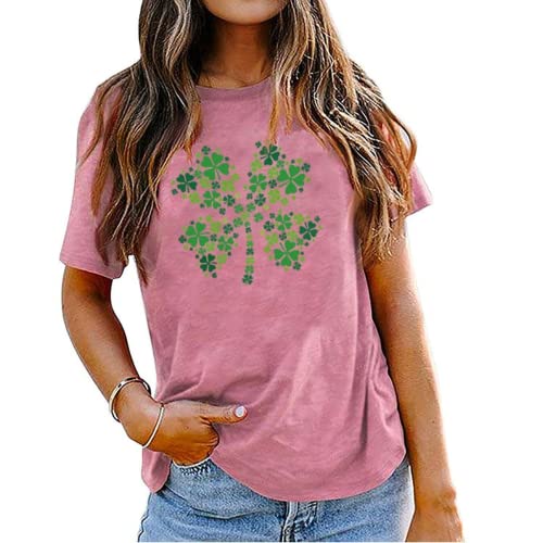 Four Leaf Clover Shirt Women 4 Leaf Lucky St Patricks Day T-Shirt
