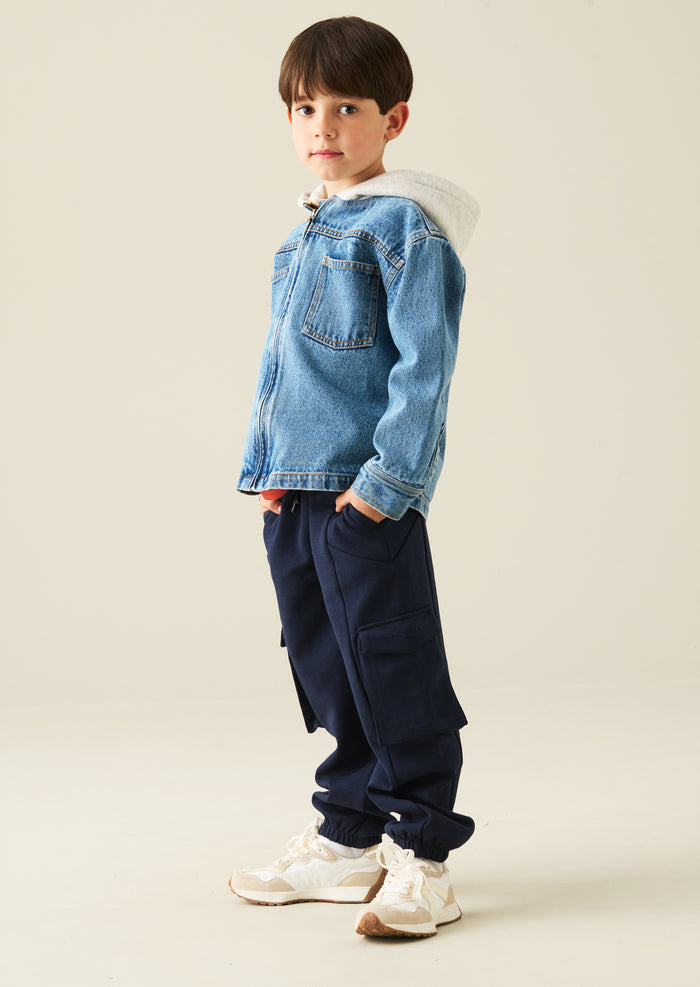 Frank Navy Panelled Jogger