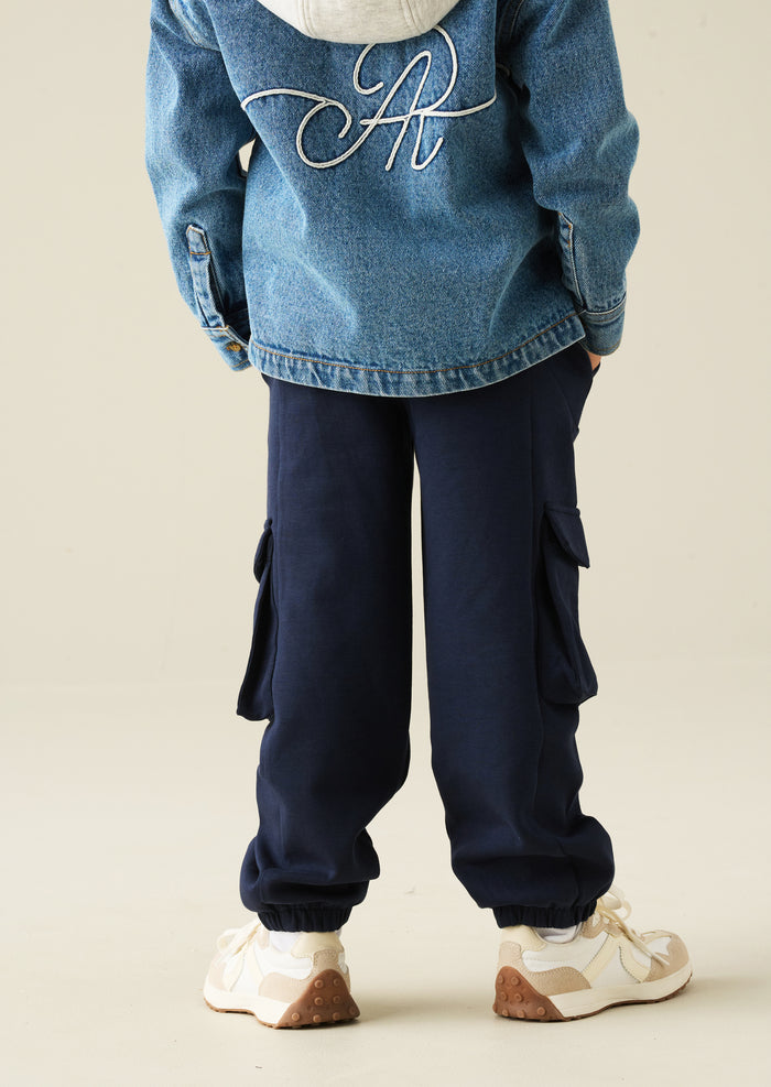Frank Navy Panelled Jogger