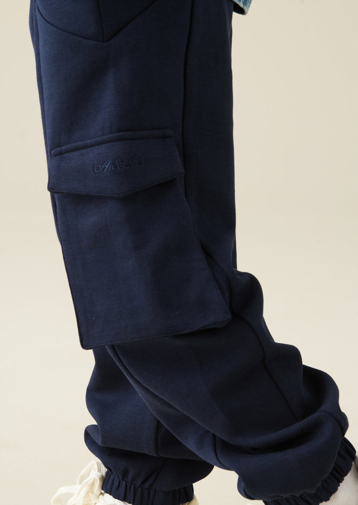 Frank Navy Panelled Jogger