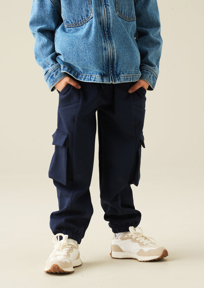 Frank Navy Panelled Jogger