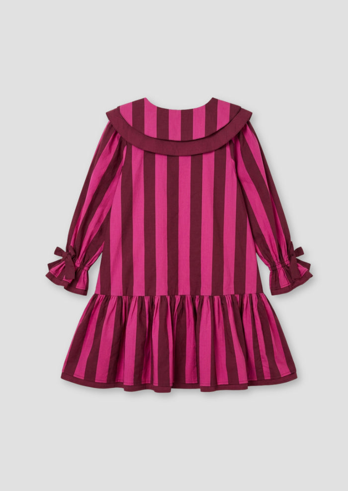 Frankie Stripe Double Collar Dress
