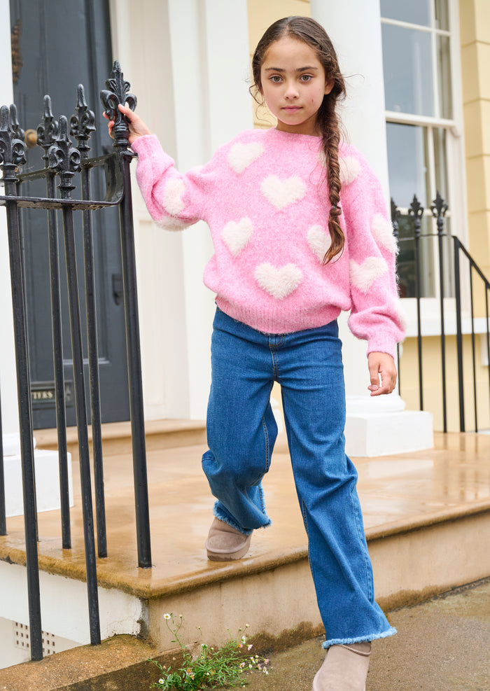 Freya Heart Crew Knit Jumper