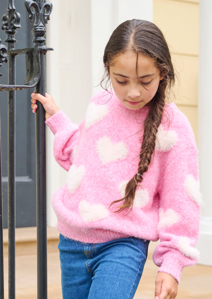 Freya Heart Crew Knit Jumper