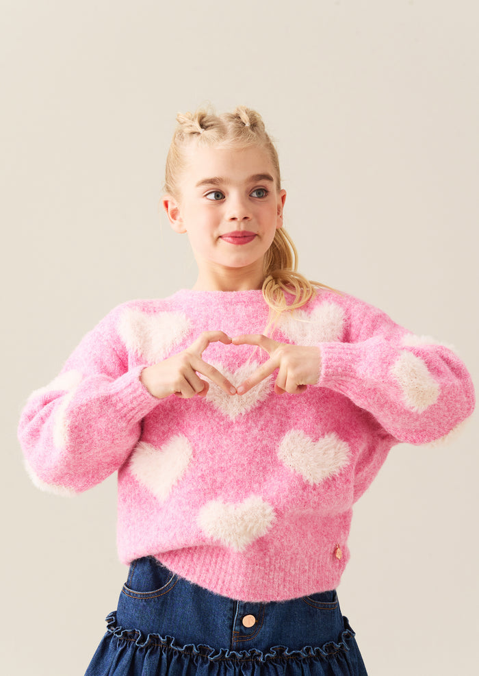 Freya Heart Crew Knit Jumper