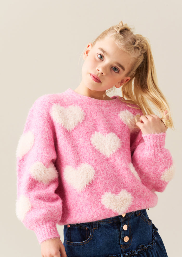 Freya Heart Crew Knit Jumper
