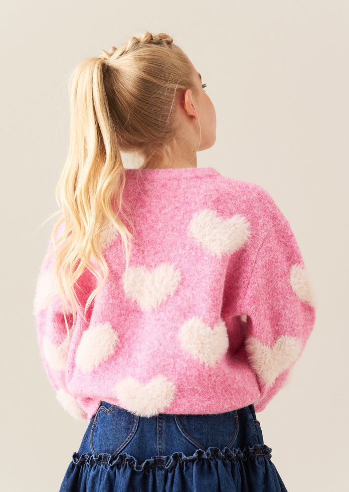 Freya Heart Crew Knit Jumper