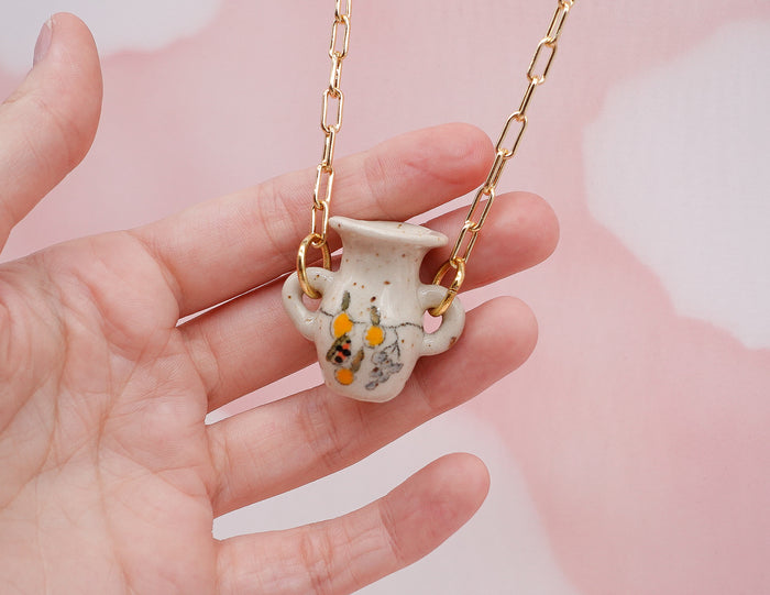 Fruity Still Life Vase Necklace