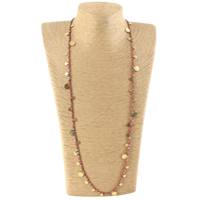 Fuchsia Élan Semi-Precious Stone Necklace | Oh, Meredith