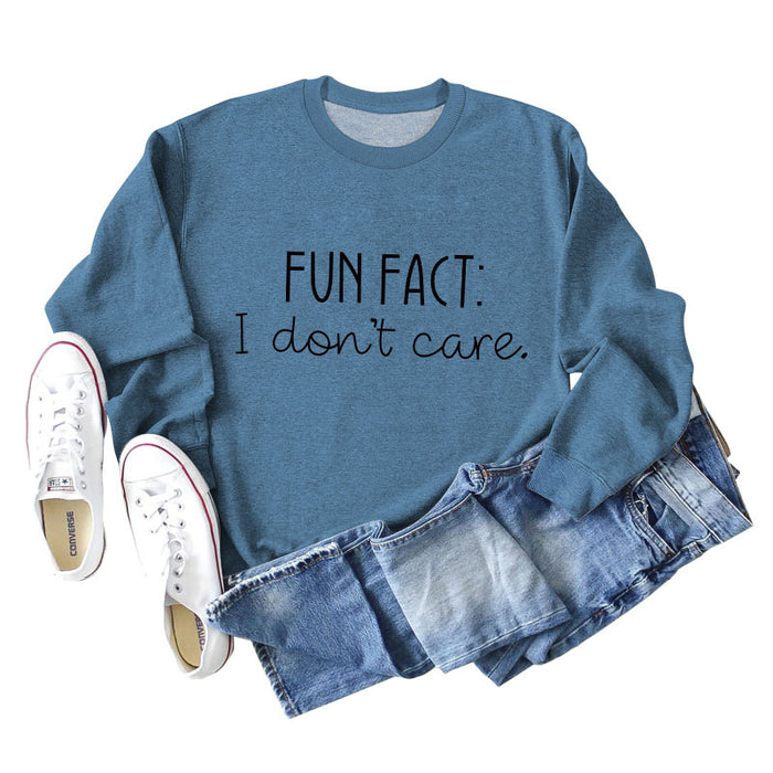 Blue sweater (black font) / S