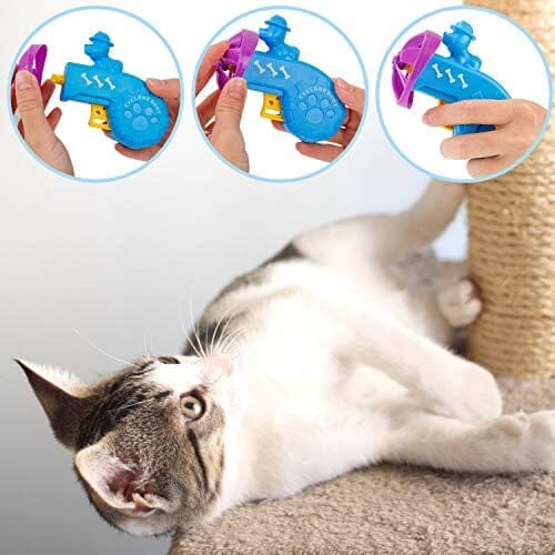 Fun Levels of Interactive Play Cat Toys with 5 Colors Flying Propellers Cat Toys Pet Clever
