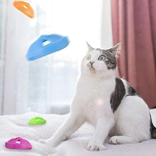 Fun Levels of Interactive Play Cat Toys with 5 Colors Flying Propellers Cat Toys Pet Clever