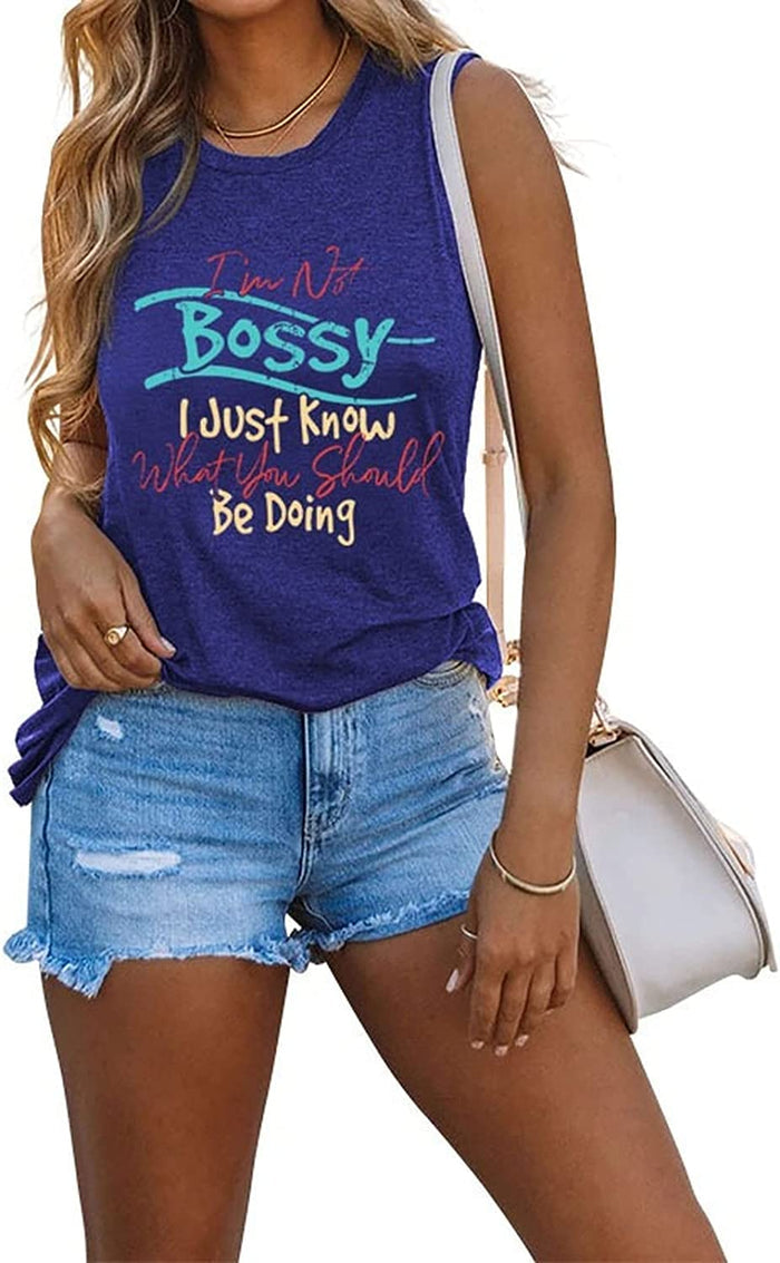 Funny Shirts for Wife Women I'm Not Bossy I Just Know What You Should Be Doing Tees Tops