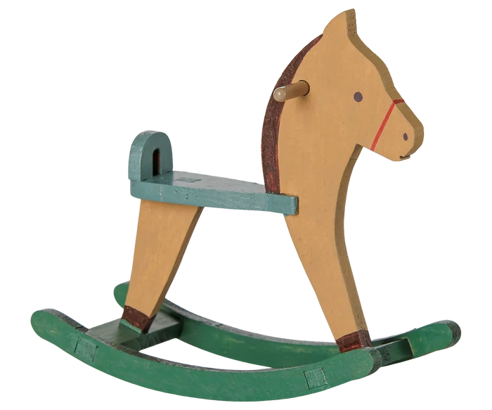 Furniture for Mouse - Rocking Horse - Light Brown