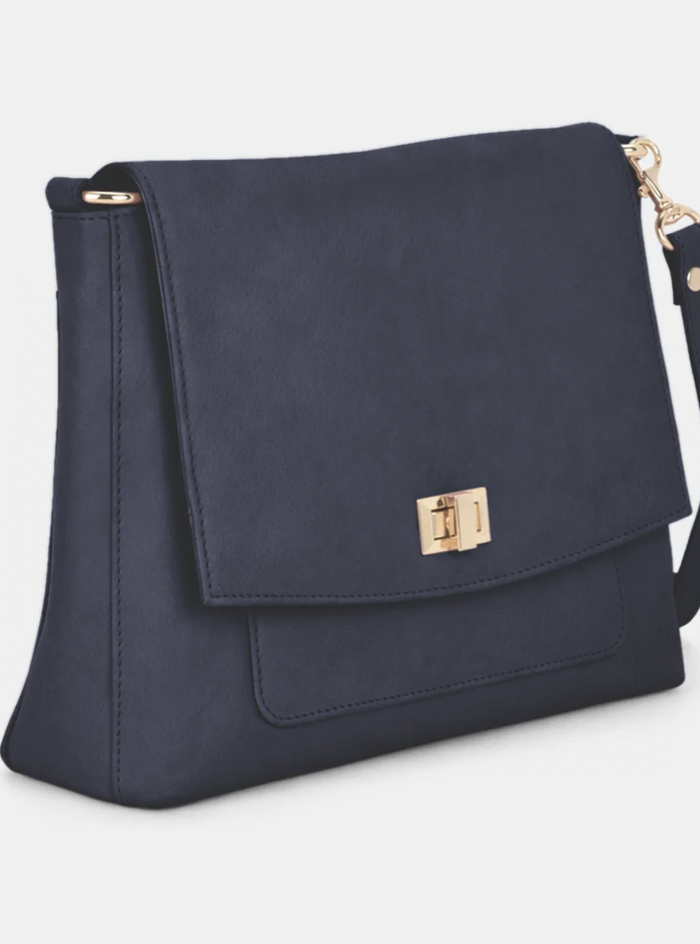 GABEE - Meranda leather flap shoulder bag