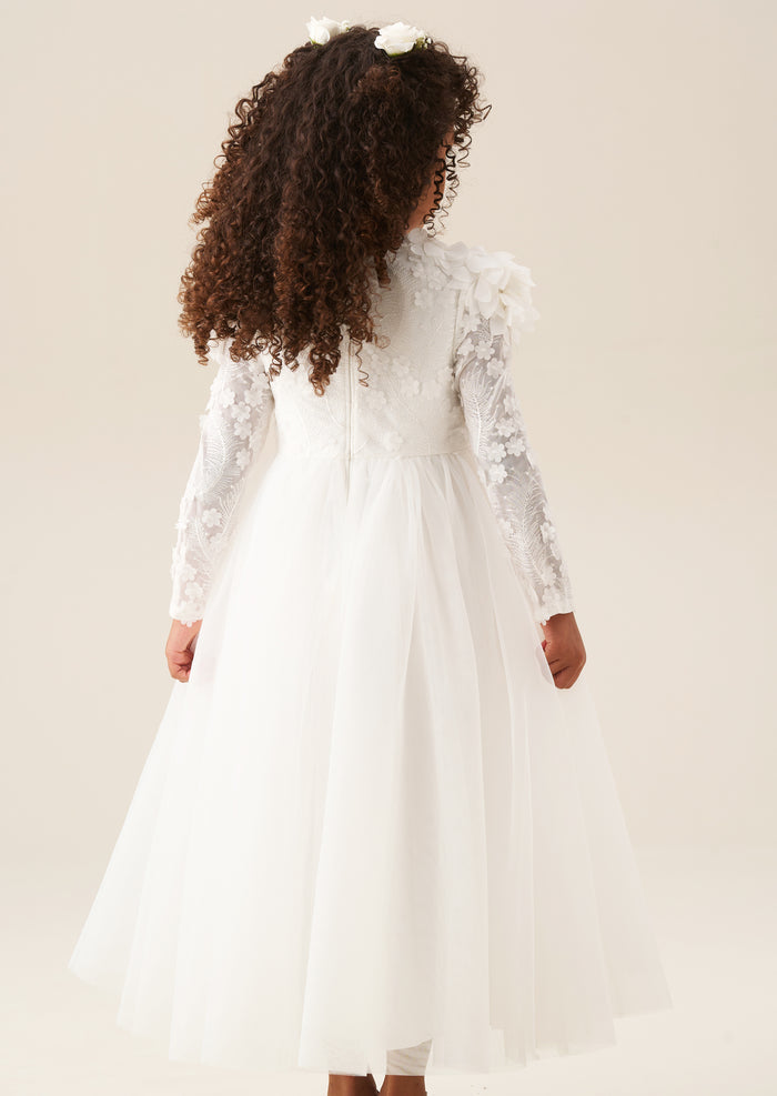 Gabrielle Embellished Mesh Dress