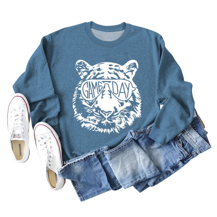 Blue sweater (white color picture) / S