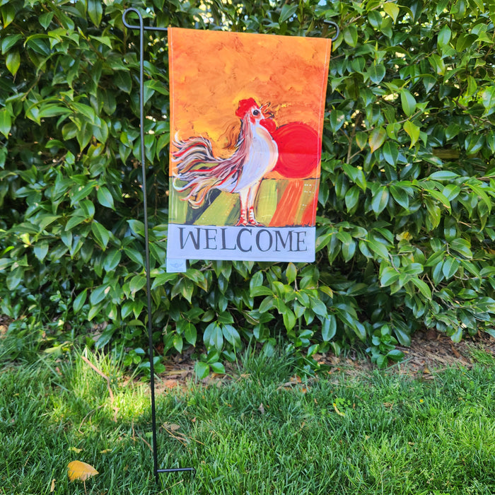 Garden Flags - Welcome Rooster
