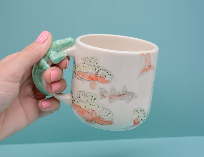 Gator Handle and Fish Mug #2