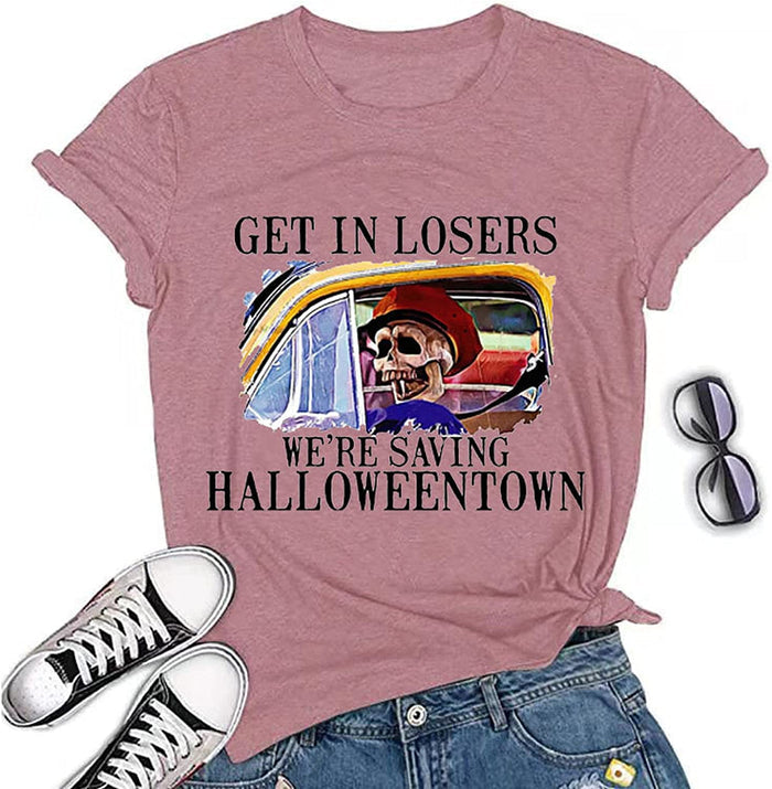Get in Losers We're Saving Halloweentown T-Shirt for Women Halloween Shirt