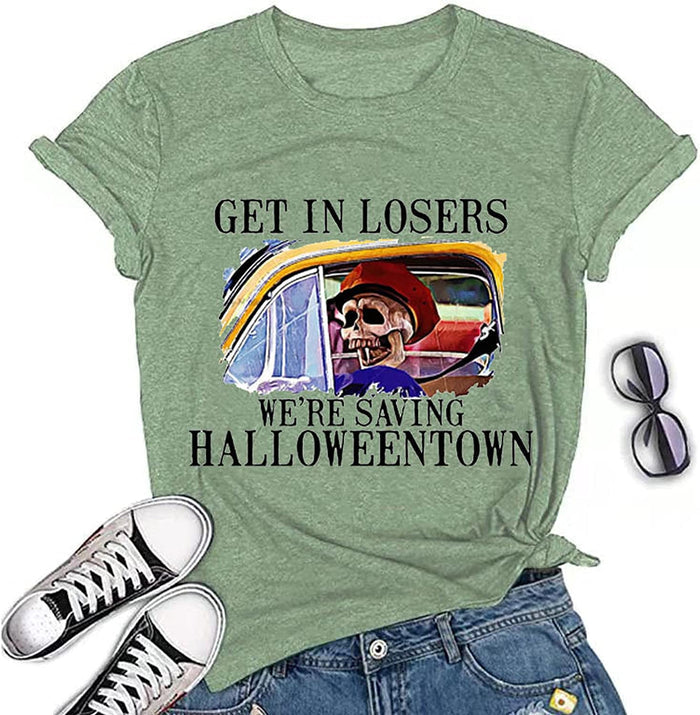 Get in Losers We're Saving Halloweentown T-Shirt for Women Halloween Shirt