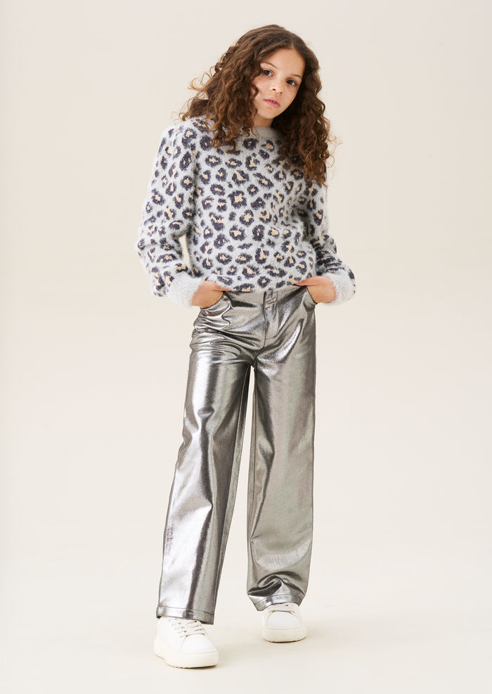Ginny Leopard Eyelash Jumper