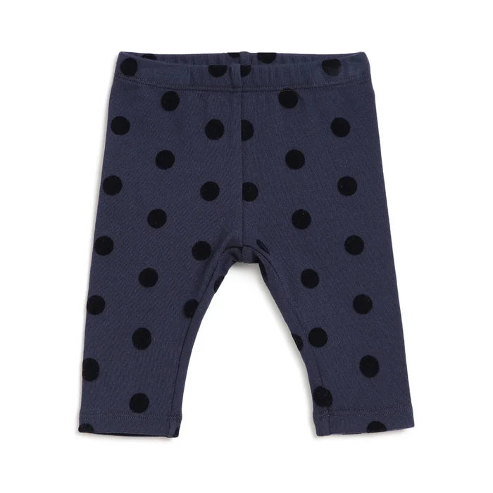 Girls Blue Printed Ankle-Length Leggings